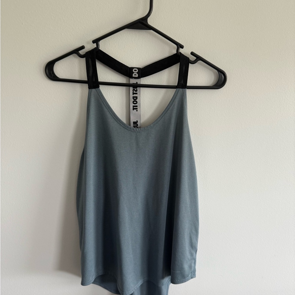 Nike Women's Gray Tank Top with Black Straps